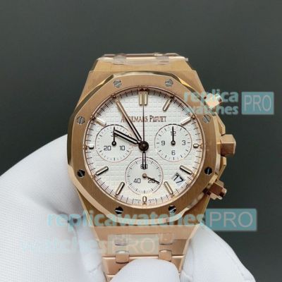 Best Replica Audemars Piguet 41mm Royal Oak Offshore Rose Gold Chronograph Watch 